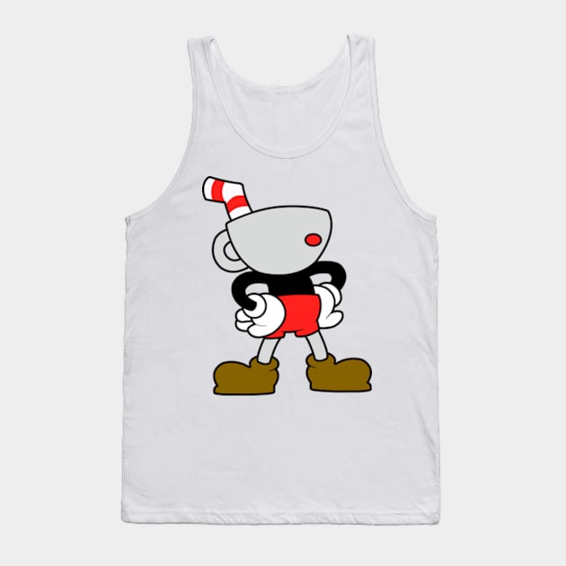 Cuphead Minimalist Tank Top by LuisP96